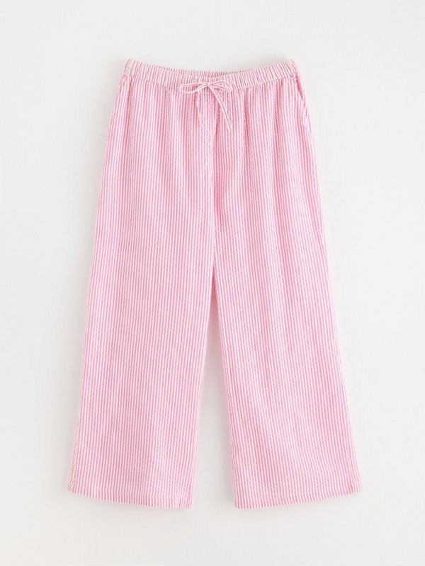 Pink crepe pyjama pants