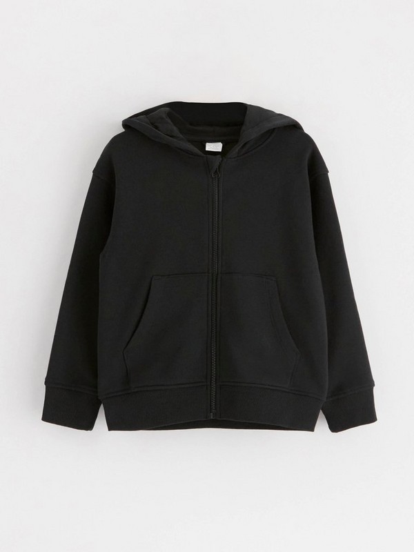 Black Zip-Up Hoodie