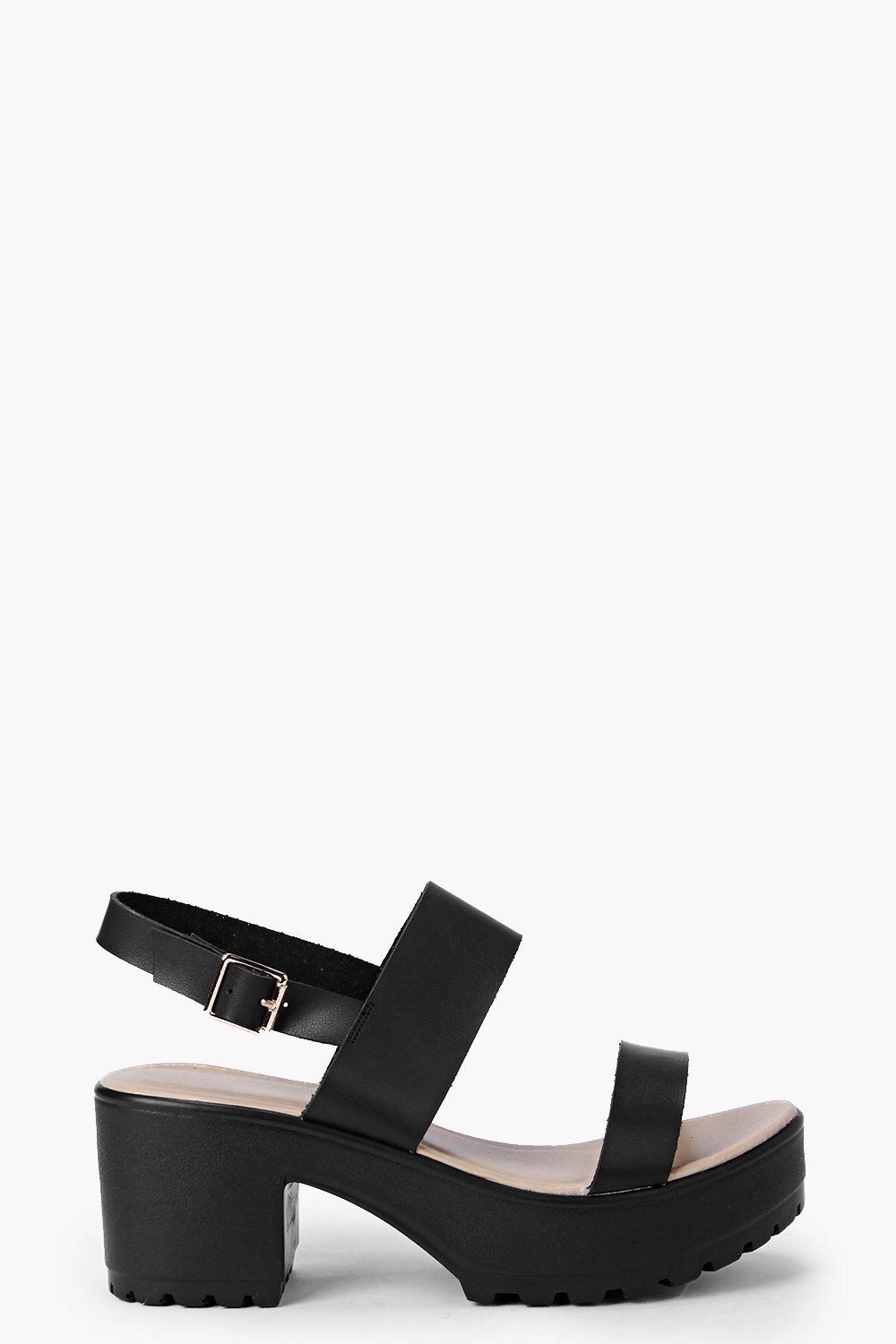 Ella Two Part Cleated Sandal at boohoo.com