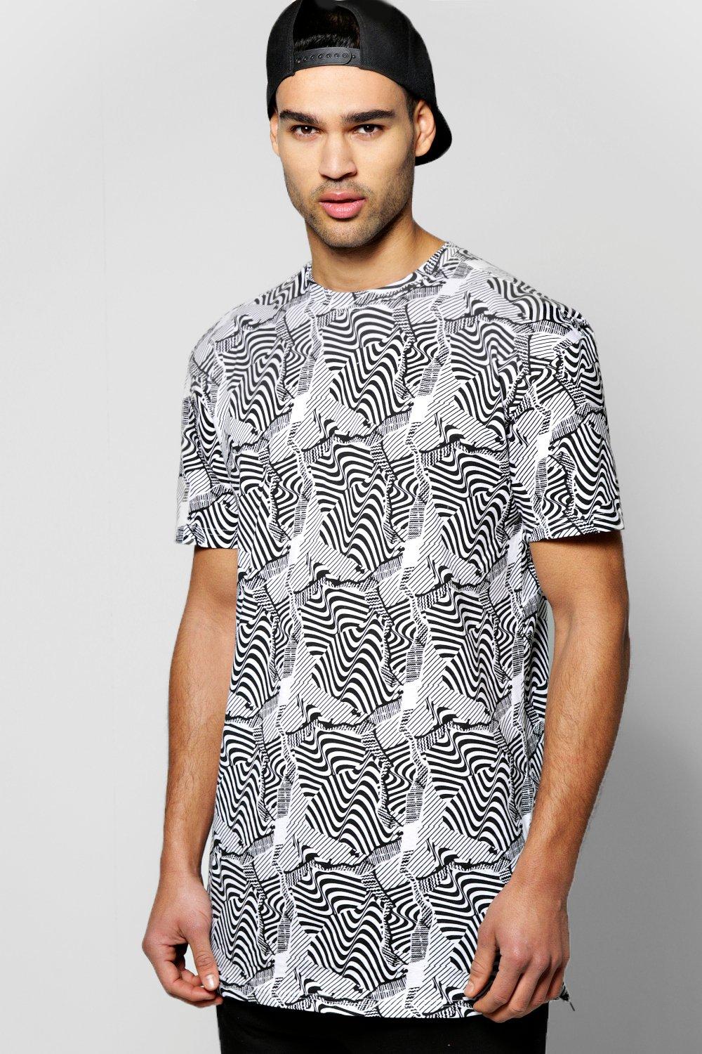 Longline Crew TShirt at boohoo.com