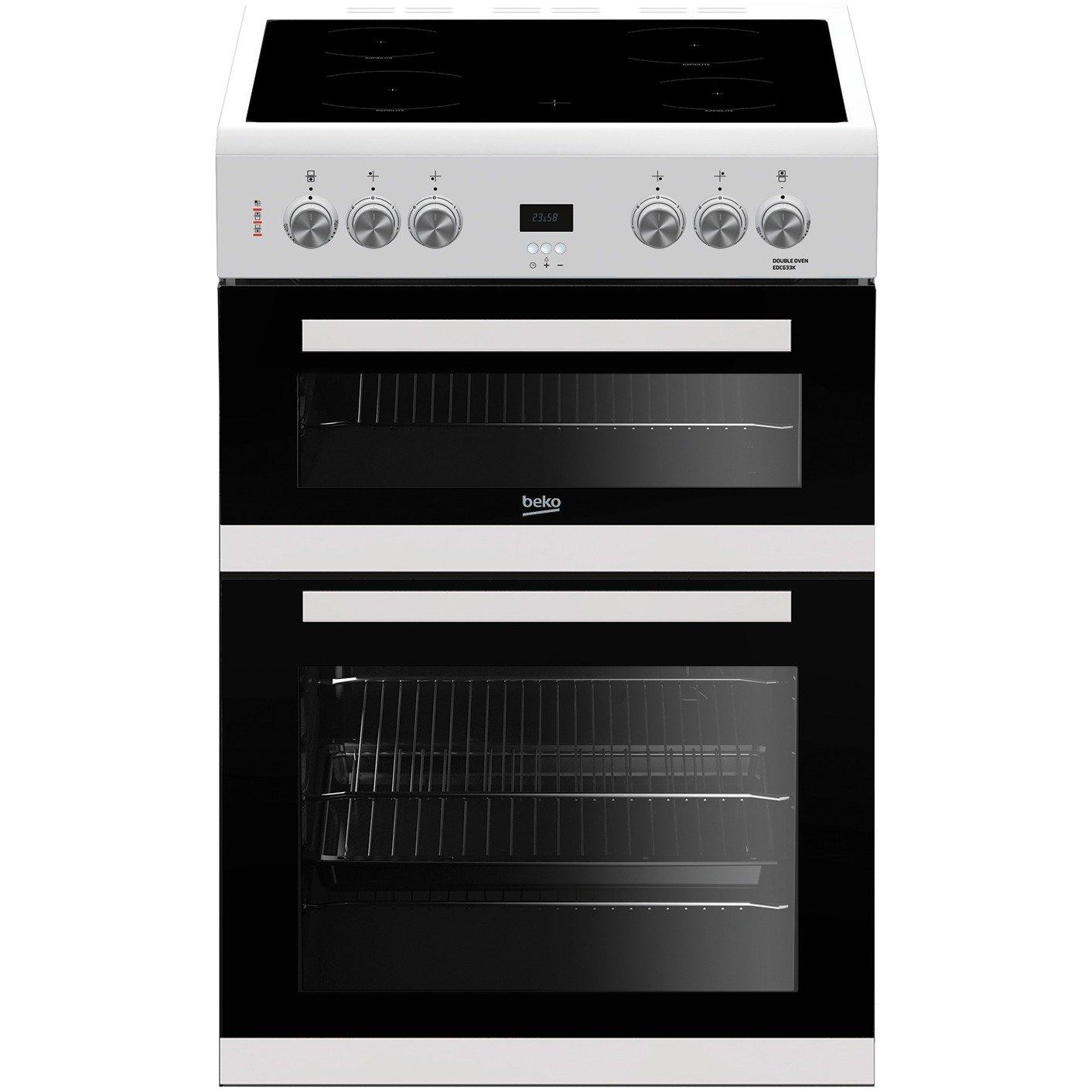 freestanding double oven and hob