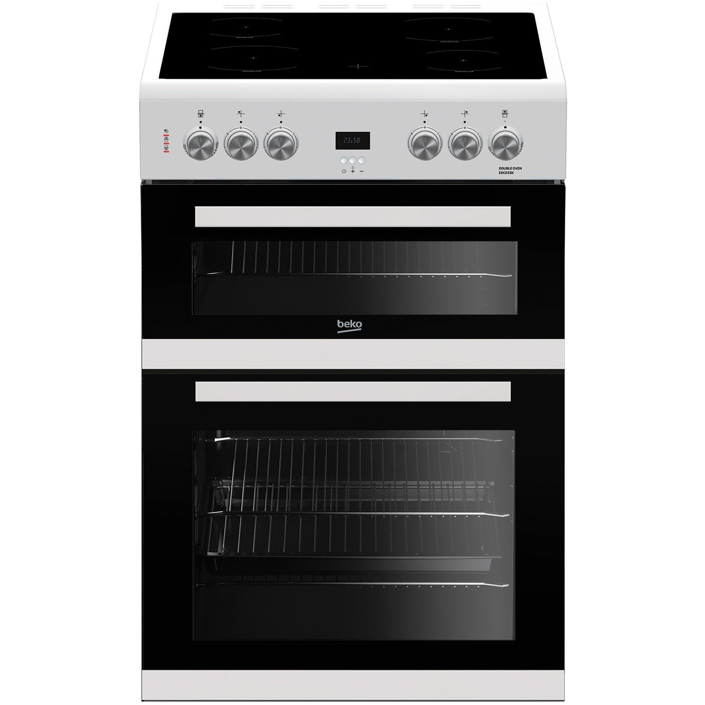 Blomberg HKN65W 60cm Electric Double Oven with Ceramic Hob White