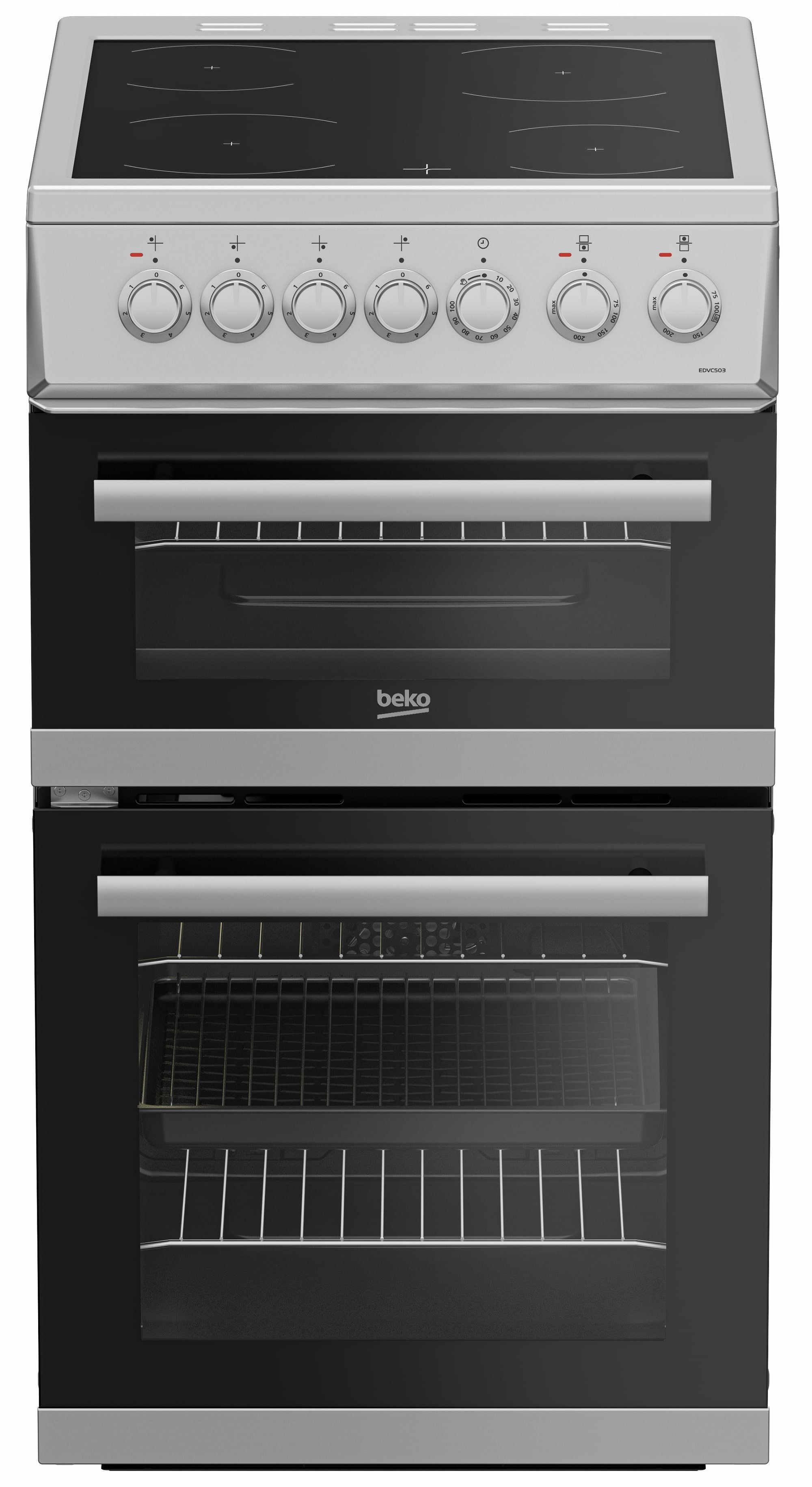 EDVC503S Double Oven Electric Cooker with Ceramic Hob