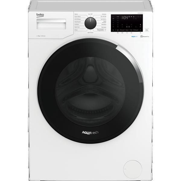 Beko WEC84P64E2W 8kg 1400 Spin Washing Machine with AquaTech - White