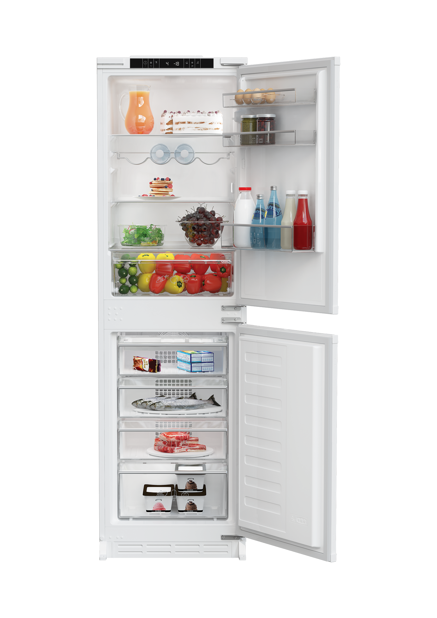 Blomberg Knm4553ei 54cm Integrated Fridge Freezer Frost Free Integrated Fridge Freezers Fridge Freezers Refrigeration Catalogue Euronics Site