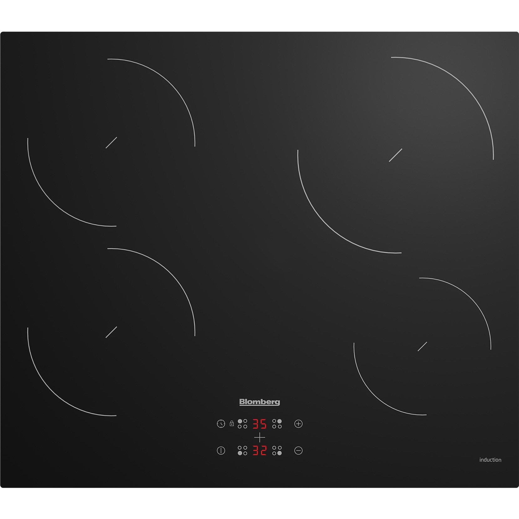 Blomberg MIN54308N 58cm Electric Induction Technology Hob Black Electric Induction Hobs