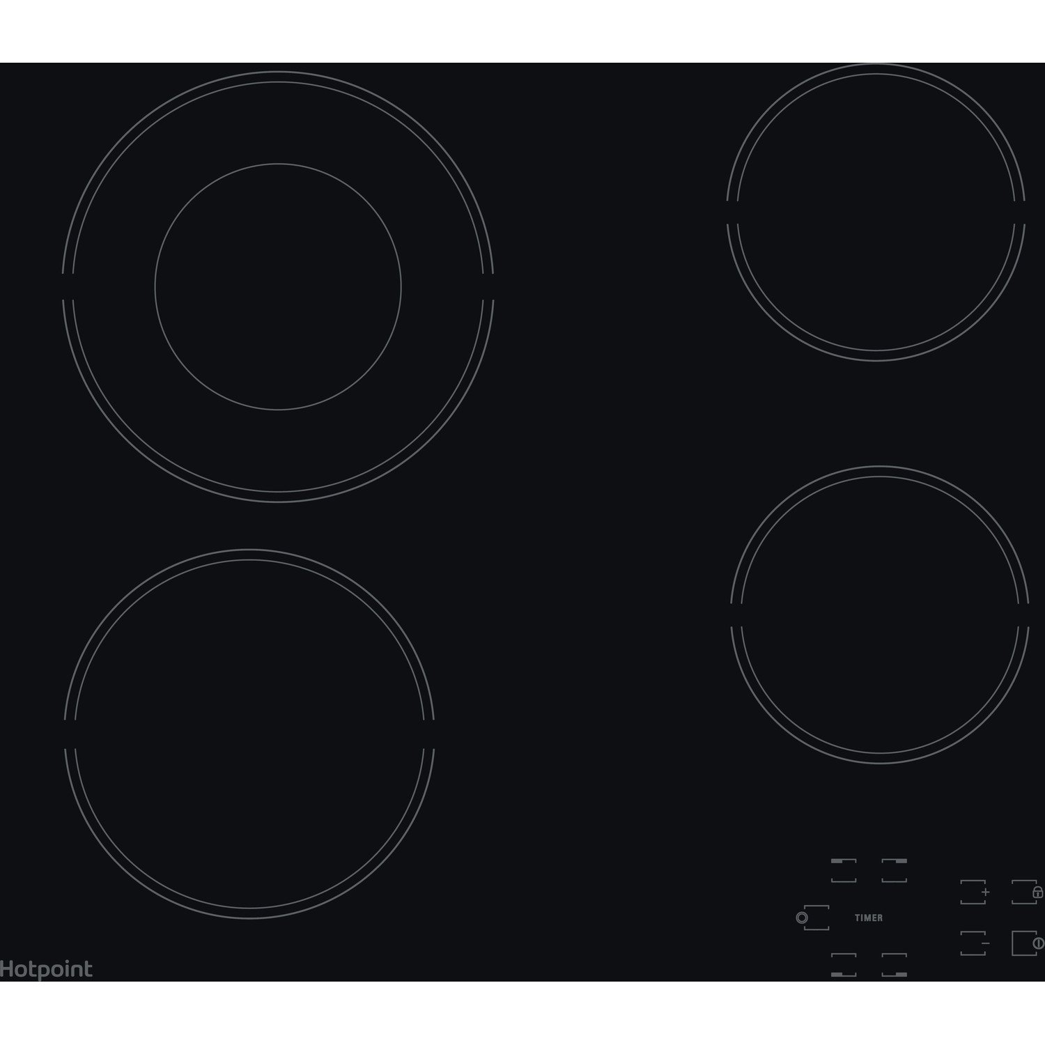chef 900mm electric cooktop