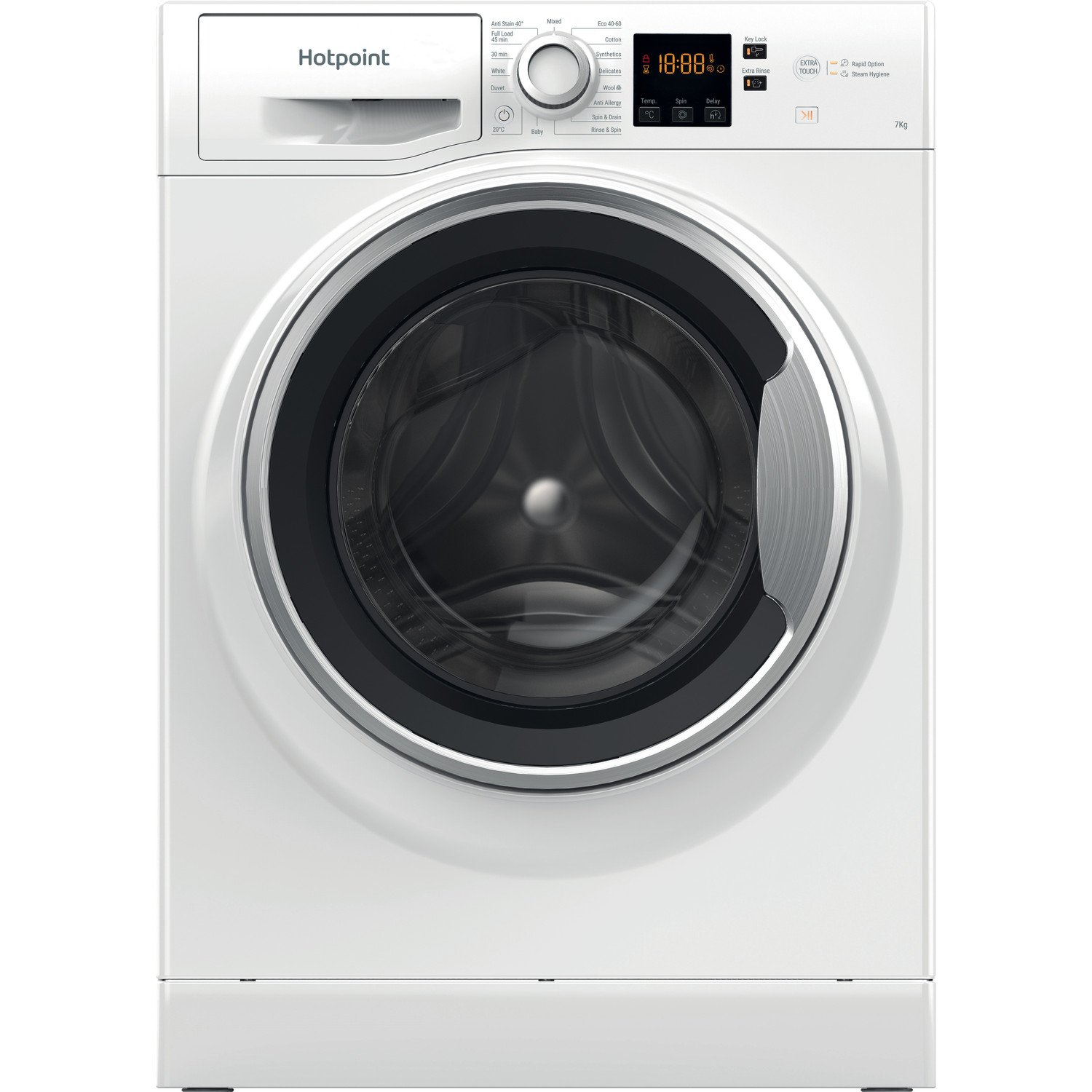 Hotpoint 7 kg 1400 Spin Washing Machine - NSWE743UWSUKN