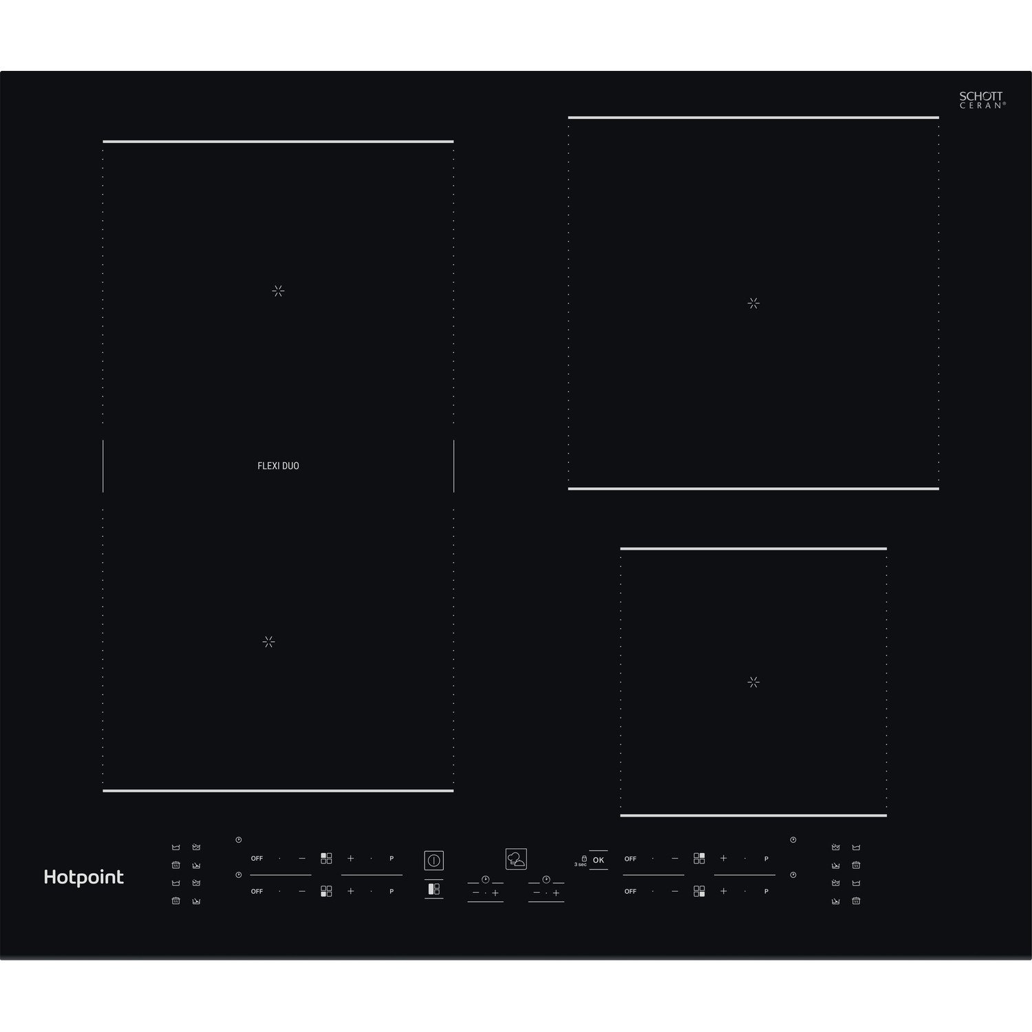 hotpoint 60cm induction hob