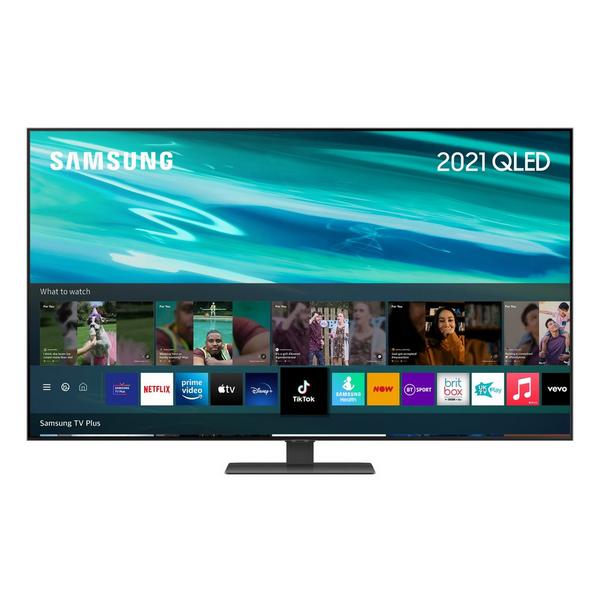 Samsung QE65Q80AATXXU 65" 4K QLED Smart TV Quantum HDR 1500 powered by HDR10+ with Object Tracking Sound & Direct Full Array