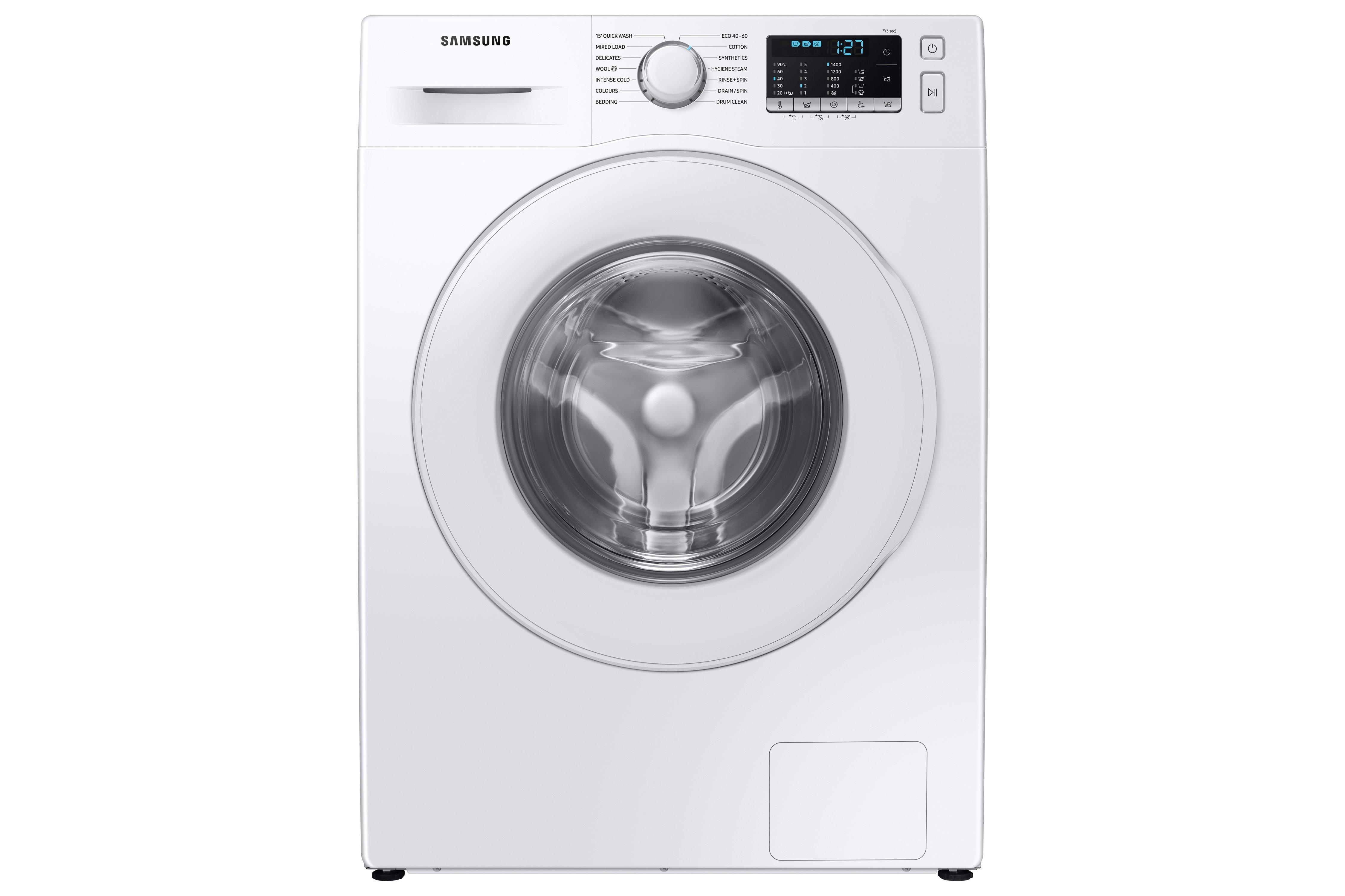 Samsung Ww80ta046te 8kg 1400 Spin Washing Machine With Ecobubble White Front Loading Washing Machines Freestanding Washing Machines Washing Machines Laundry Catalogue Euronics Site