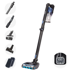 Shark IZ320UKT Anti Hair Wrap Cordless Stick Vacuum Cleaner with PowerFins, Flexology & TruePet 120 Minute Run Time - Sapphire