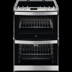 AEG CIB6732ACM 60cm Double Oven Electric Cooker with Induction Hob - Stainless