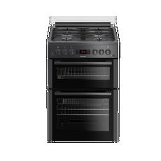 Blomberg GGN65N 60cm Double Oven Gas Cooker with Gas Hob & Glass Lid - Anthracite
