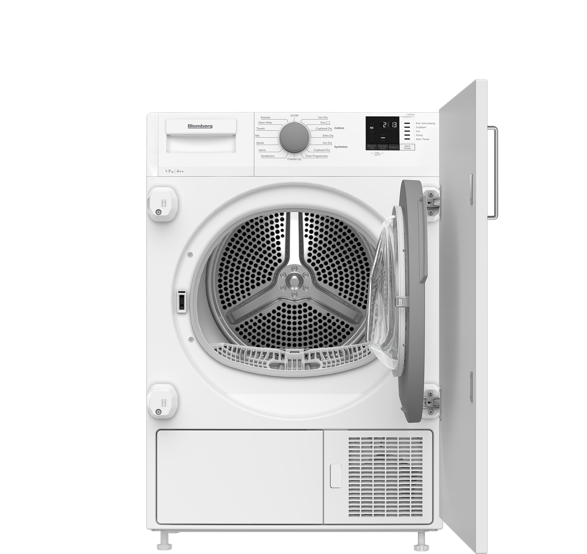 Blomberg LTI07310 Integrated 7kg Heat Pump Tumble Dryer
