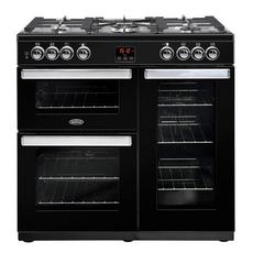 Belling 444444069 Cookcentre 90DFT Dual Fuel Range Cooker - Stainless Steel