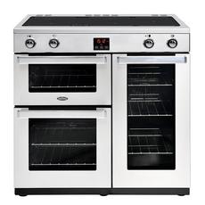 Belling 444444078 90cm Range Cooker with Induction Hob - Stainless Steel