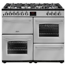 Belling 444444134 100cm Dual Fuel Range Cooker and Gas Hob - Silver