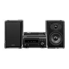 Denon DM41DAB Mini HiFi System with Speakers - Black