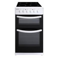 Haden HE50DOMW 50cm Double Oven Electric Cooker with Ceramic Hob - White