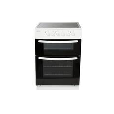 Haden HE60DOMW 60.5cm Double Oven Electric Cooker with Ceramic Hob - White