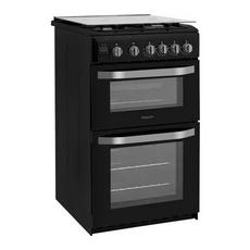 Hotpoint HD5G00CCBK 50cm Gas Cooker with Lid - Black