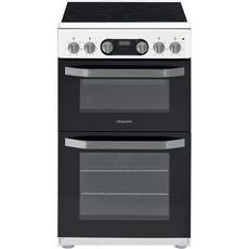 Hotpoint HD5V93CCW 50cm Double Electric Cooker with Ceramic Hob - White