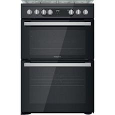 Hotpoint HDM67G9C2CSB 60cm Dual Fuel Double Cooker - Black