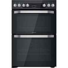 Hotpoint HDM67V9HCB 60cm Double Oven Electric Cooker with Induction Hob - Black