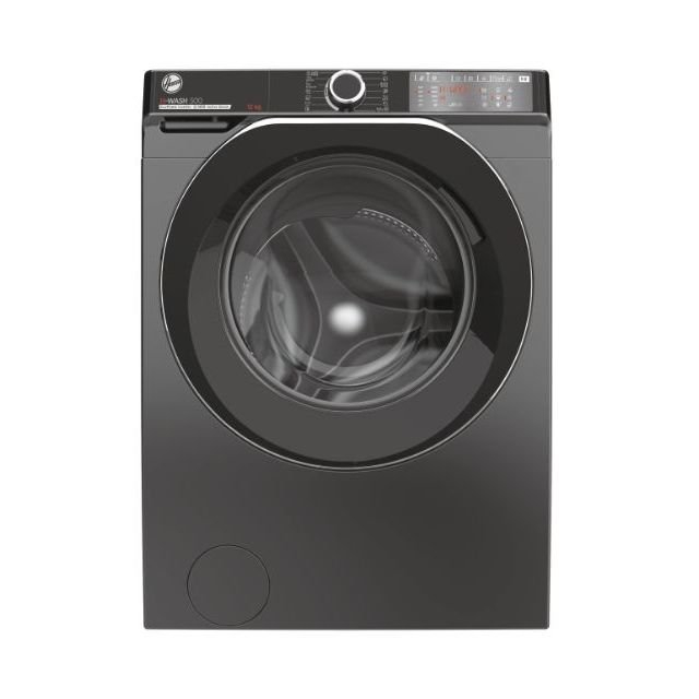 12kg black washing machine