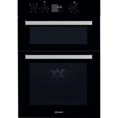 Indesit IDD6340BL 59.5cm Built In Electric Double Oven - Black