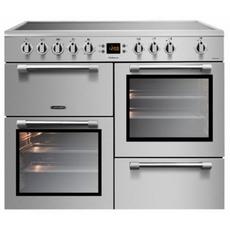 Leisure CK100C210X 100cm Electric Rangecooker with Double Oven and Ceramic Hob - Stainless Steel