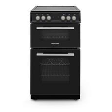 Montpellier  MDOC50FK 50cm Double Oven Electric Cooker with Ceramic Hob - Black