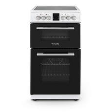 Montpellier MDOC50FW 50cm Double Oven Electric Cooker with Ceramic Hob - White