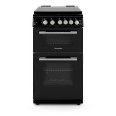 Montpellier MDOG50LK 50cm Double Oven Gas Cooker with Gas Hob - Black