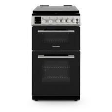 Montpellier MDOG50LS 50cm Double Oven Gas Cooker with Gas Hob - Silver