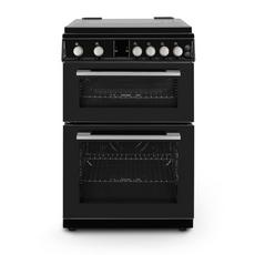 Montpellier MDOG60LK 60cm Double Oven Gas Cooker with Gas Hob - Black