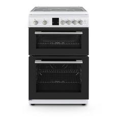 Montpellier MDOG60LW 60cm Double Oven Gas Cooker with Gas Hob - White