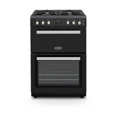Montpellier MMRG60K 60cm Gas Range cooker with Double Oven and Gas Hob - Black