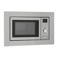 Montpellier MWBI17-300 Built-in Compact Solo Microwave - Stainless Steel
