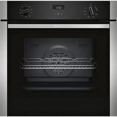 NEFF B1ACE4HN0B 59.4cm Built In Electric CircoTherm Single Oven - Black/Steel