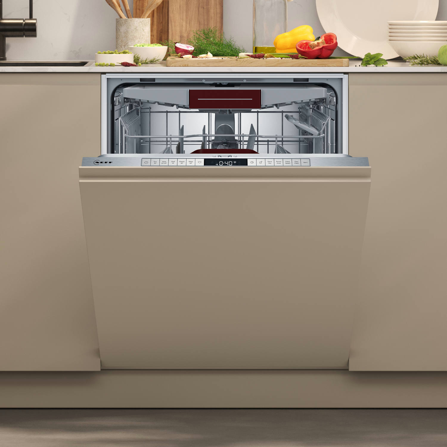 NEFF S155HVX00G Integrated N50 Full Size Dishwasher