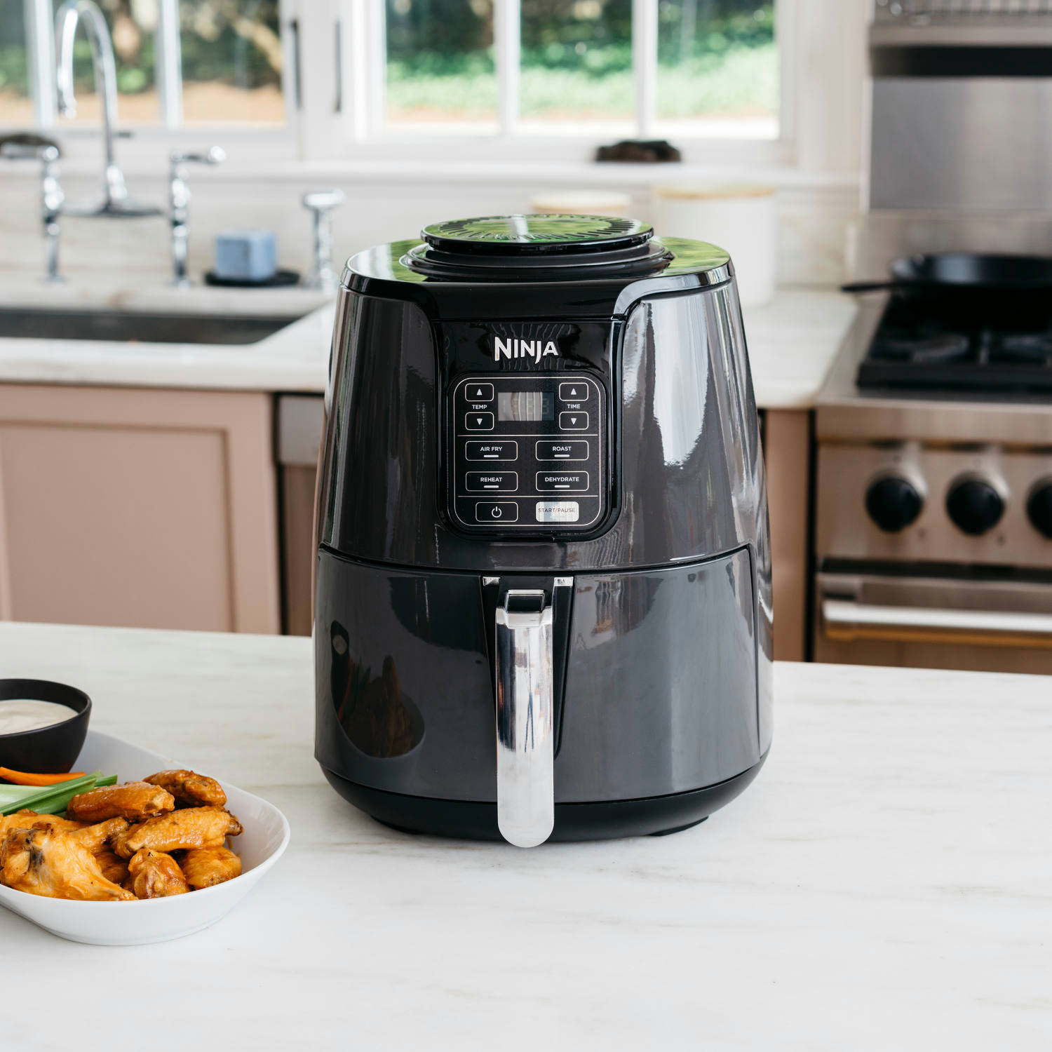 Ninja AF100UK 3.8L Air Fryer and Dehydrator Grey Air Fryers Small