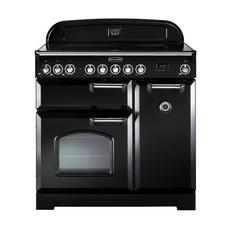 Rangemaster CDL90EIBL/C 90cm Electric Rangecooker with Double Oven and Induction Hob - Black