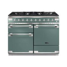 Rangemaster ELS110DFFMG/ 110cm Elise Dual Fuel Rangecooker with Double Oven and Gas Hob - Mineral Green