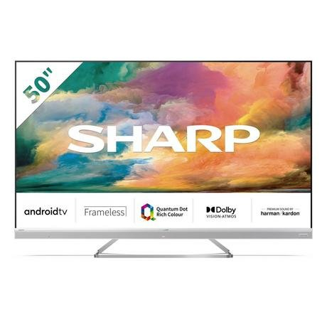 Sharp 4T_C50EQ4KM2AG 50” Frameless 4K UHD Android TV