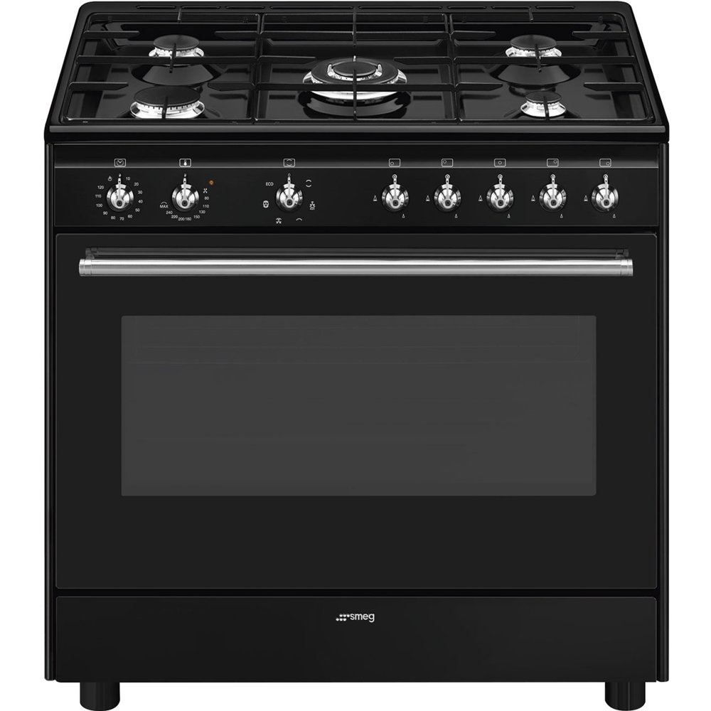 Smeg CX91GMBL 90cm Concert Dual Fuel Range Cooker