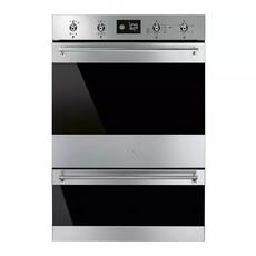 Smeg Classic DOSP6390X 59.7cm Built In Electric Double Pyrolytic Oven - Black & Stainless Steel