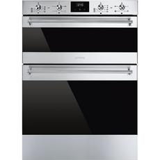 Smeg DUSF6300X 64cm Built In Electric Double Oven - Stainless Steel