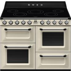 Smeg TR4110IP2 110cm Electric Rangecooker with Triple Oven and Induction Hob - Cream